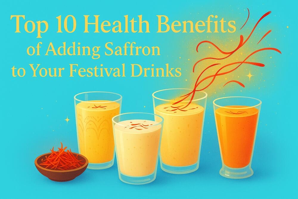 Top 10 Health Benefits of Adding Saffron to Your Festival Drinks